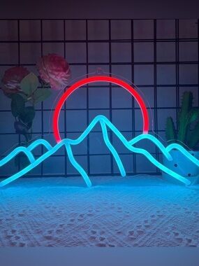 Sunset Neon Sign for Wall Decor With Excellent Condition